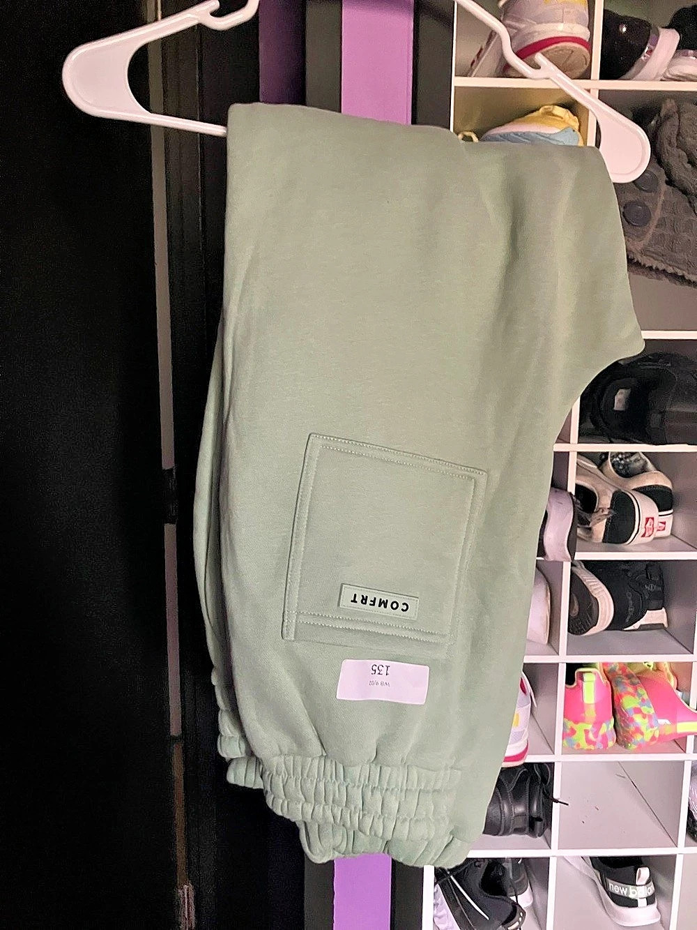 Comfrt Standard Sweatpants Green Joggers Size Medium